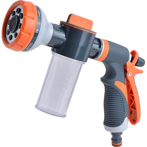 Tubo Flessibile Per Lavaggio Auto Ad Alta Pressione – Nebulizzatore Di Schiuma Con 8 Modalità Di Spruzzo, Dispenser Di Sapone, Per Lavaggio Auto, Irrigazione Delle Piante, Animali Domestici E Doccia-image