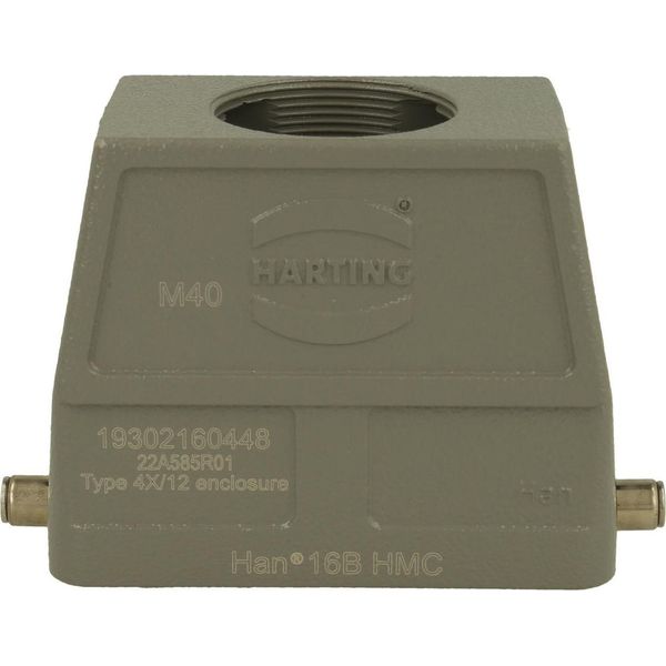 19302160448 Harting Han 16B Hmc Gommino Alto, Uscita Cavo Diritto 1Xm40, Per 1 Supporto (Parte Inferiore) - 1 Pezzo-image