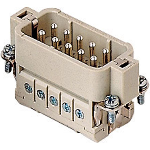 Cdam 10 I.L.M.E. Inserto Per Cda Ilme (M) Con Connessione A Vite Di Protezione Del Filo, 10 Pin+Pe 250V, 16A - 5 Pz-image