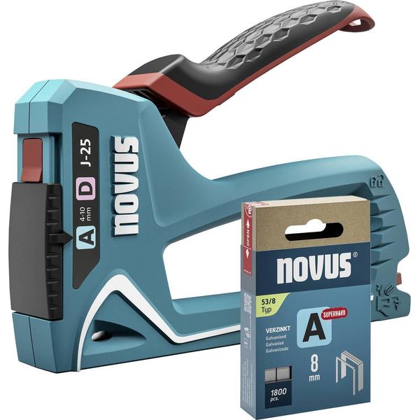 Novus Tools J-25 030-0459 Handheld Stapler Staple Type Type 53 , Type 53F , Type 37 , Typee 11 Staple Length 4 - 10 Mm-image