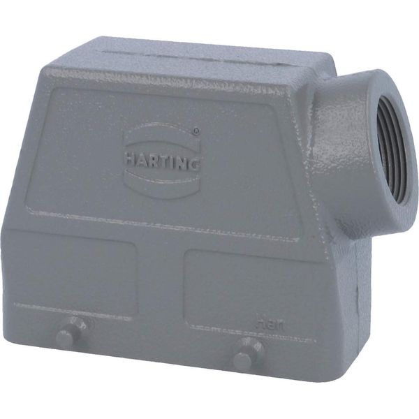 09300160520 Harting Han 16B Gommino Alto, 1Xpg21 Uscita Cavo Laterale, Per 2 Staffe (Sulla Parte Inferiore) Collegamento A Vite-image