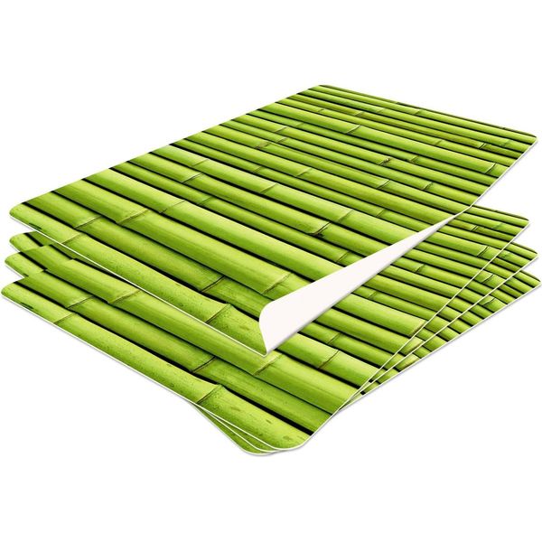 Hubdeco Tovagliette Protettive Durevoli Per Il Tavolo Da Pranzo - Set Di 4 Tovagliette In Vinile Lavabili - Tovagliette Per La Cucina - Tovaglietta - Tovagliette Lavabili - 44X32Cm - Modello 54-image