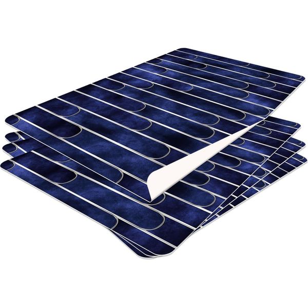 Hubdeco Tovagliette Protettive Durevoli Per Il Tavolo Da Pranzo - Set Di 4 Tovagliette In Vinile Lavabili - Tovagliette Per La Cucina - Tovaglietta - Tovagliette Lavabili - 44X32Cm - Modello 56-image