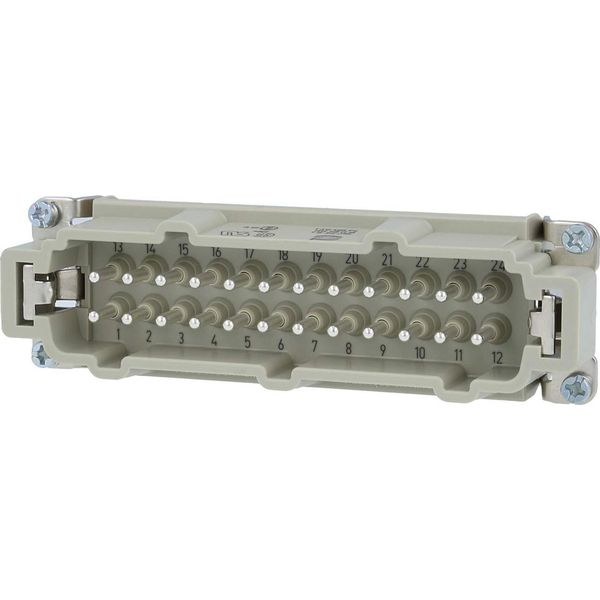 09330242601 Harting Han 24E Inserto Maschio (M) Connessione A Vite, 24 Pin+Pe 500V, 16A - 1 Pezzo-image