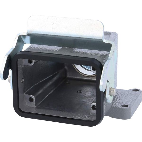 04300060763 Harting Han 6B Custodia Per Giunto Alto, 1Xm25 Uscita Cavo Dritto, Con 1 Staffa Longitudinale M25 Attacco A Vite-image
