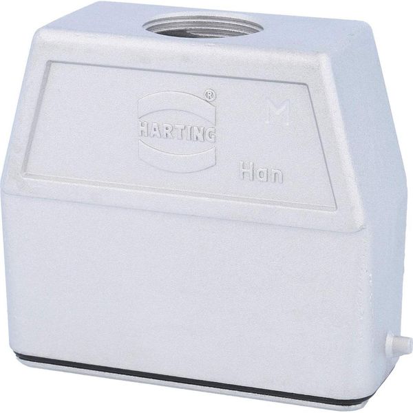19620250446 Harting Han 16A Custodia Per Passacavi Emc Alta, Uscita Cavo Diritto 1Xm25, Per 1 Supporto (Parte Inferiore)-image