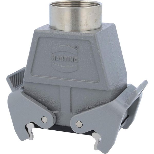 09300100733 Harting Han 10B Custodia Ad Alto Accoppiamento, 1Xpg29 Uscita Cavo Dritta, Con 2 Traverse PG29 Pressacavo-image