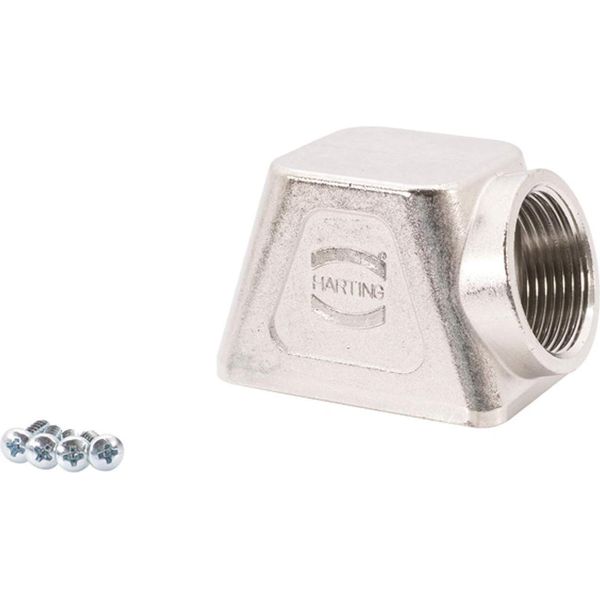 19140010501 Harting Han Modular Custodia Compatta Per Passacavi, Uscita Cavo Laterale 1Xm25, Per Collegamento A Vite Della Custodia Di Supporto-image
