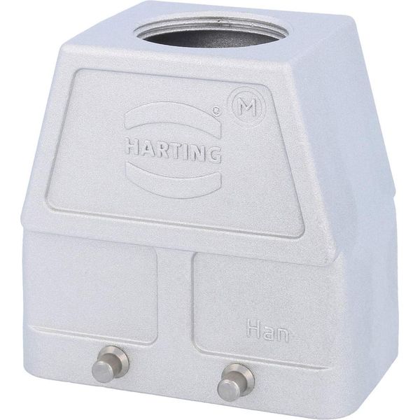 19628100427 Harting Han 10B Emc / High Temp Grommet Housing Alto, 1Xm32 Uscita Cavo Dritto, Per 2 Staffe (Sulla Parte Inferiore)-image