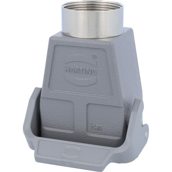 09300060753 Harting Han 6B Custodia Per Giunto Alto, 1Xpg29 Uscita Cavo Diritta, Con 1 Staffa Longitudinale PG29 Pressacavo-image