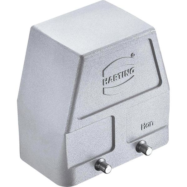09628100522 Harting Han 10B Emc / High Temp Custodia Per Passacavo Alta, 1Xpg21 Uscita Cavo Laterale, Per 2 Staffe (Su-image
