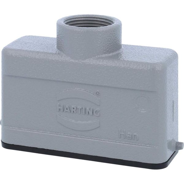 09200161441 Harting Han 16A Custodia Per Passacavi Bassa, 1Xpg16 Uscita Cavo Dritto, Per 1 Staffa (Sulla Parte Inferiore) Collegamento A Vite-image