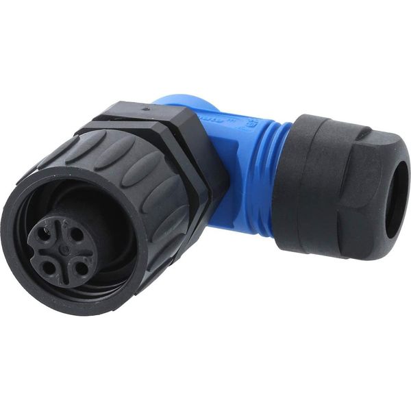 C01620F00310010 Connettore Per Cavi Amphenol RD24-KBW Connessione A Vite Angolare Femmina, Numero Di Poli 3+Uscita Cavo Pe-image