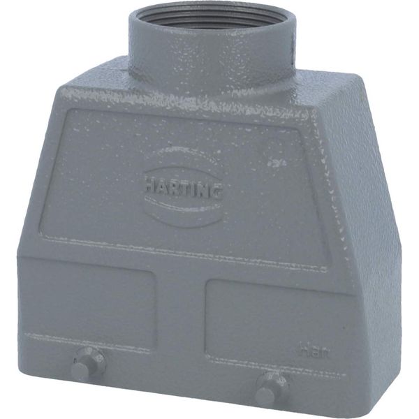 09300160421 Harting Han 16B Gommino Alto, Uscita Cavo Diritto 1Xpg29, Per 2 Staffe (Sulla Parte Inferiore) Collegamento A Vite-image