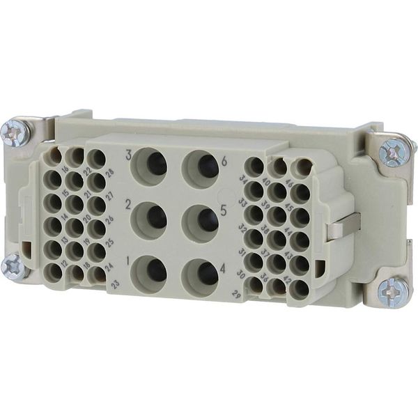 09380423101 Harting Han K6/36 Inserto Per Presa (F) Connessione A Crimpare, 42 Pin 6/36+PE 690V - 160V Contatto Di Comando, 40A/10A --image