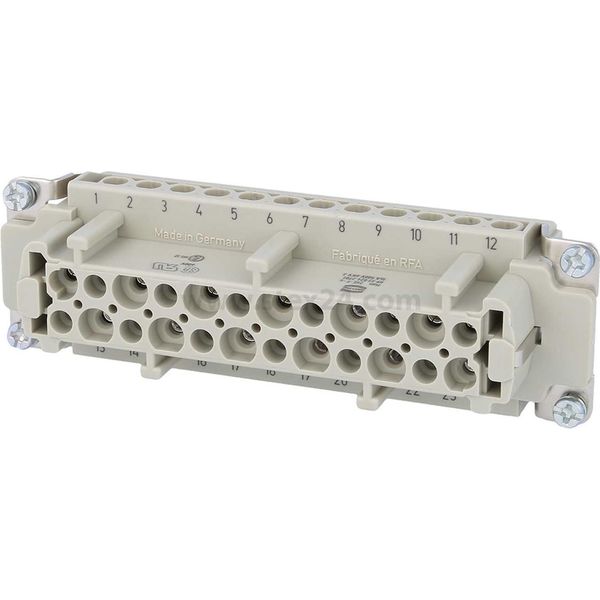 09330242701 Harting Han 24E Inserto Per Presa (F) A Vite, 24 Pin+Pe 500V, 16A - 1 Pezzo-image