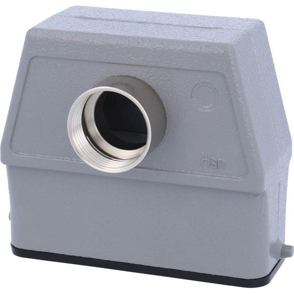 09200160641 Harting Han 16A Custodia Passacavo Alta, 1Xpg16 Uscita Cavo Anteriore, Per 1 Staffa (Sulla Parte Inferiore) PG16 Passacavo-image