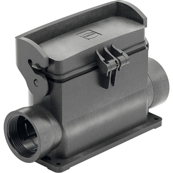 19430240298 Harting Han Eco 24B Custodia Di Base Senza Pressacavo, Uscita Cavi Laterale 2Xm40, Con 1 Staffa Longitudinale-image