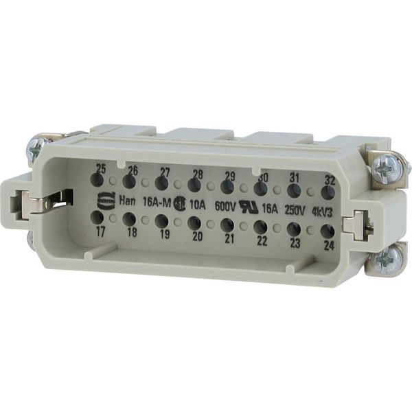 09200163011 Harting Han 16A Inserto A Pin (M) Connessione A Crimpare, 16 Pin+Pe 250V, 16A - 1 Pz-image