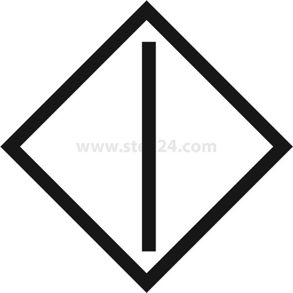 BSRR1157 Targhetta Georg Schlegel Simbolo Grafico Inizio Movimento Bianco - 1 Pezzo-image