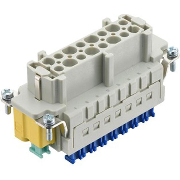 09330162778 Harting Han 16ES Pressa-Smc-Be-Kzfa-Pe Pressa Inserto Di Presa (F) Connessione A Gabbia Pressa / Pe Pressa,-image