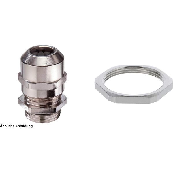 59911845K Wiska Raccordo A Vite Con Controdado M40X1,5 Incl. O-Ring Ottone (Cuzn) Nichelato Lunghezza Filettatura 8,0Mm --image