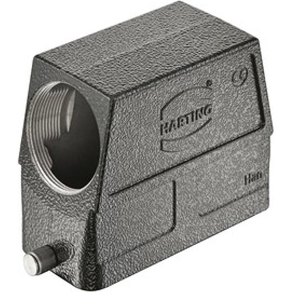 19370160548 Harting Han 16B M Gommino Alto, Uscita Cavo Laterale 1Xm40, Per 1 Supporto (Parte Inferiore) - 1 Pezzo-image