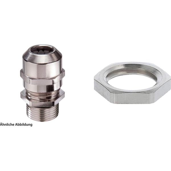 59911793K Wiska Raccordo A Vite Con Controdado M12X1,5 Lungo Incl. O-Ring Ottone (Cuzn) Nichelato Lunghezza Filetto 12,0Mm --image