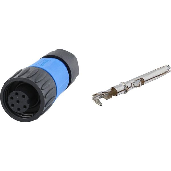 C01610D10641120K Connettore Per Cavo Amphenol SET-RD24-KSG, Incl. Contatti Presa Dritta A Crimpare, Numero Di Poli 6+PE-image