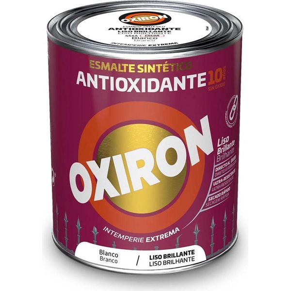 Smalto Sintetico Oxiron 5809078 Bianco Brillante Metallizzato 750 Ml-image