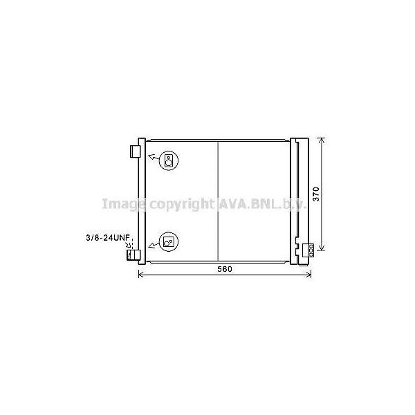 Prasco DN5427D - Condensatore Aria Condizionata Oe 921001HC1A Con Essiccatore Per Micra Iv (K13)-image