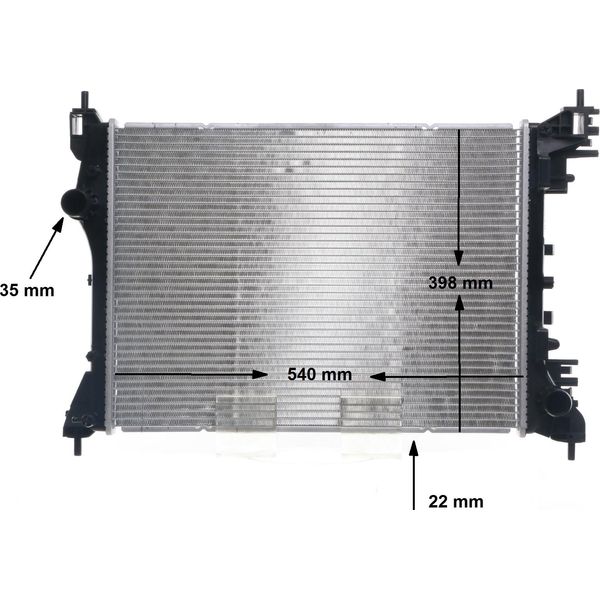 Mahle Cr 2056 000S - Radiatore Oe 50522910, Raffreddamento Motore Per Mito (955), Doblo, Combo (X12), Combo Tour (X12)-image