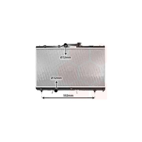 Van Wezel 53002148 - Oe 16400 13501 Radiatore, Raffreddamento Motore Per Corolla (E11), Corolla (E10)-image