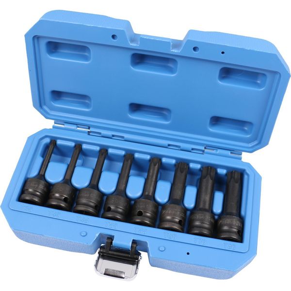 Brilliant Tools Set Di Bussole Elettriche Da 1/2", Torx, 8 Pezzi, T30 - T80"-image