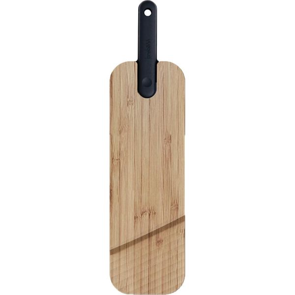 Trebonn Artù Tagliere + Coltello Da Salame Nero 43 X 11 X 2,4 Cm-image