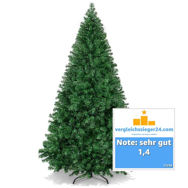 Abete Artificiale 180 Cm - Albero Di Natale Verde - Abete Nordmann Realistico - Ingannevolmente Reale Con Supporto (Premium)-image