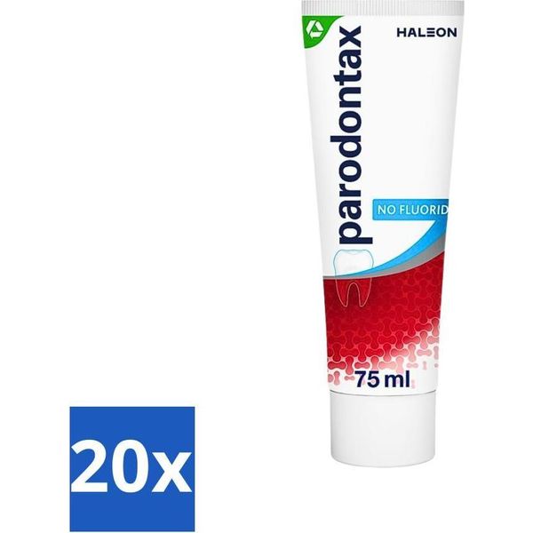 Parodontax - Dentifricio - Senza Fluoro - 75Ml - Confezione Risparmio - 20 Pezzi-image