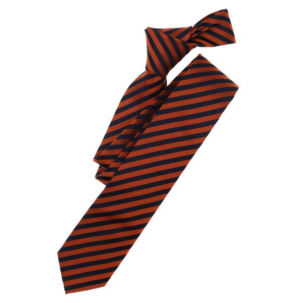 Krawatte Venti "Venti Krawatte Gestreift", Herren, Orange (Dunkelorange), 100% Seide, Krawatten-image