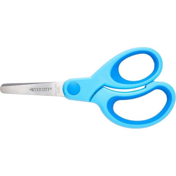 Westcott E-20580 00 Forbici Per Bambini Softgrip Manico In Plastica Rosa Asimmetrico Rotondo 13 Cm/5-image