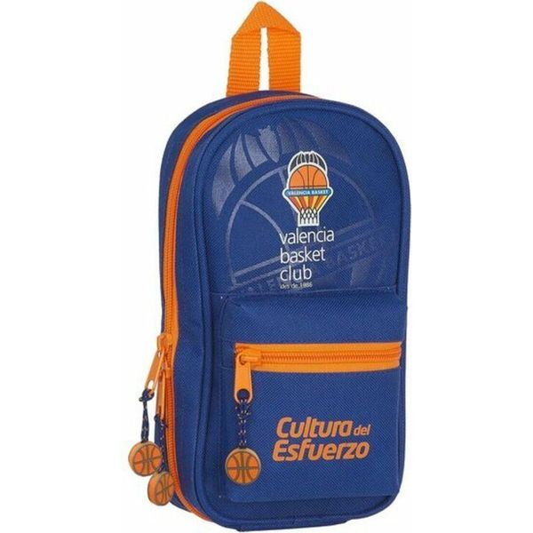 Zaino Con Astucci Valencia Basket Blu Arancione (33 Pezzi)-image