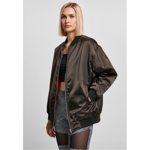 Urban Classics Donna - Giacca Oversize Satin Bomber - Xs-image