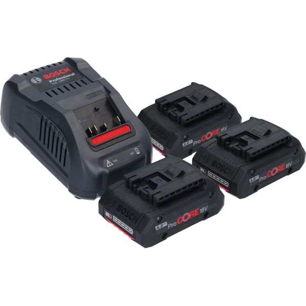Bosch Starter Set 18V Con 2X Batterie Procore 4.0Ah + Caricabatterie Gal 1880 Cv ( 1600A016GF )-image