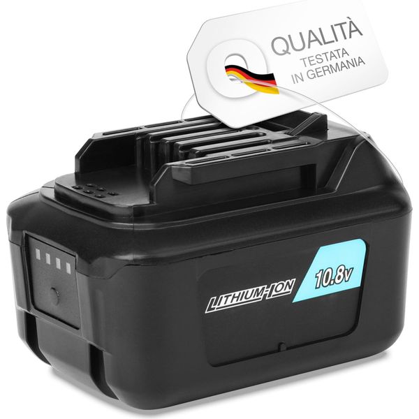 Cellonic Batteria Compatibile Con Makita DMR107, DMR110, DT03, DF333DSAE, HP333DSAX1, DF333DSAE, DMR108, HS301DZ, SK105DZ, DF331D, MP100DZ (BL1021B,BL1041B, BL1040B, BL1015, BL1016), 4Ah 10.8V Li Ion-image