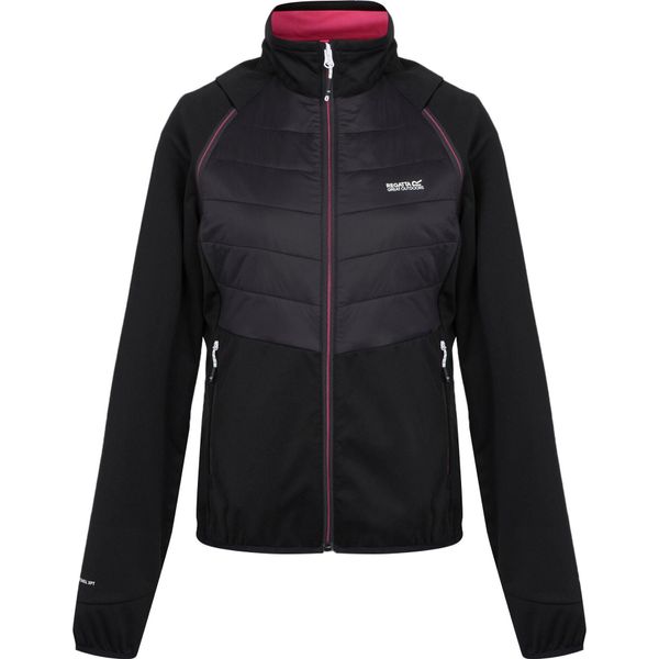 Regatta - Giacca Ibrida "Steren Ii"" Da Donna RG10401 (42 It) (Nero/Flamingo-Rosa)"-image