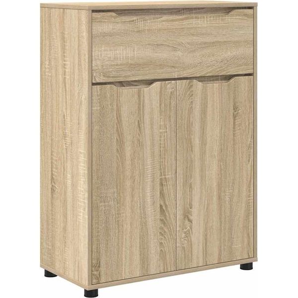 Vidaxl Mobile Da Bagno Con Ripiano In Rovere Sonoma 72,5 X 36,5 X 100 Cm-image