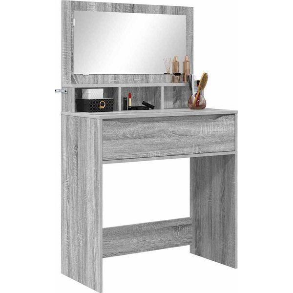 Syfax™ Tavoli Da Trucco Per Camera Da Letto Con Cassetto Grigio Sonoma-image