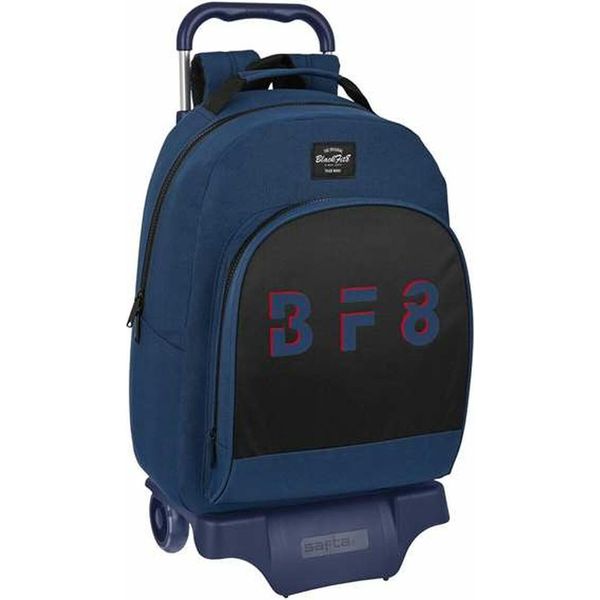 Zaino Scuola Con Ruote Blackfit8 Urban Black Navy Blue (32 X 42 X 15 Cm)-image