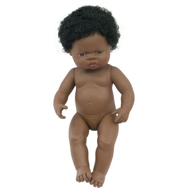 Miniland Bambola Africana 38 Cm - Bambola Giocattolo Realistica-image