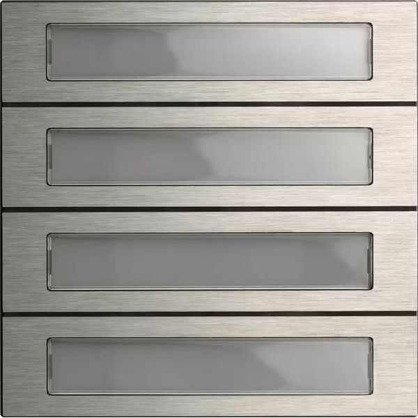 Gira 5534920, Tipo Di Prodotto: Modulo Pulsante Di Chiamata, Colore Del Prodotto: Acciaio Inossidabile, Compatibilità Marca: Gira. Larghezza: 106.5 Mm, Altezza-image