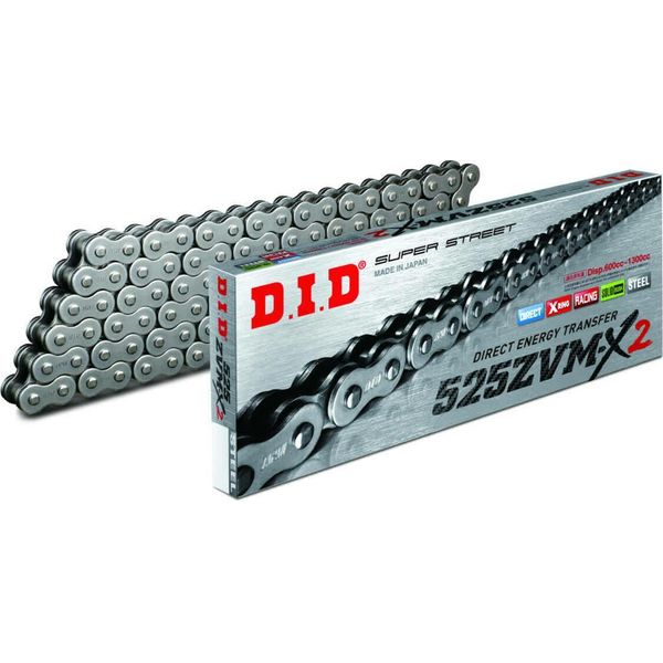 Catena Did X-Ring ZVMX2 Aperta 126 Maglie 525 Grigia Chiusura Rivetto-image